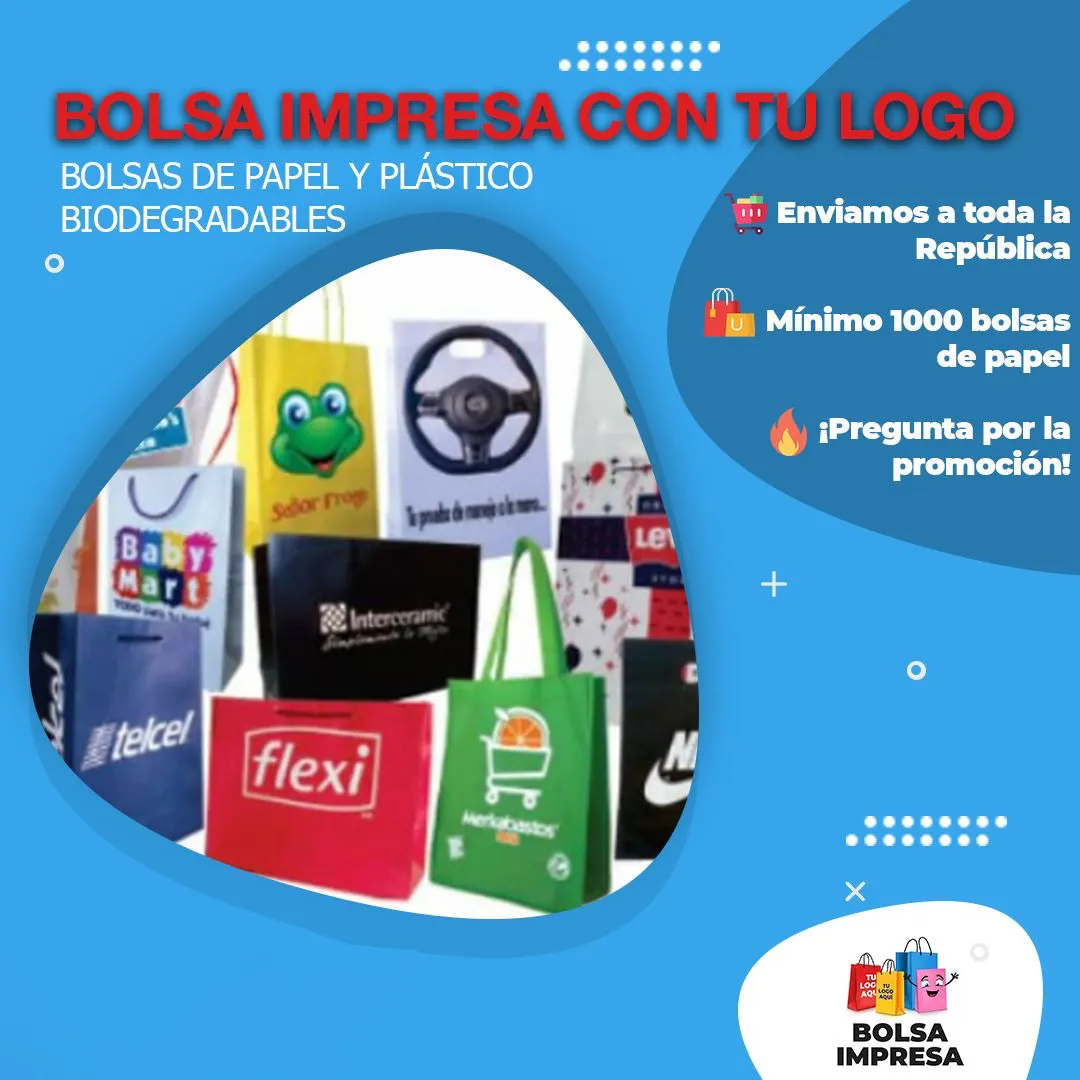 Bolsa impresa con tu logo Bolsa impresa con tu logo